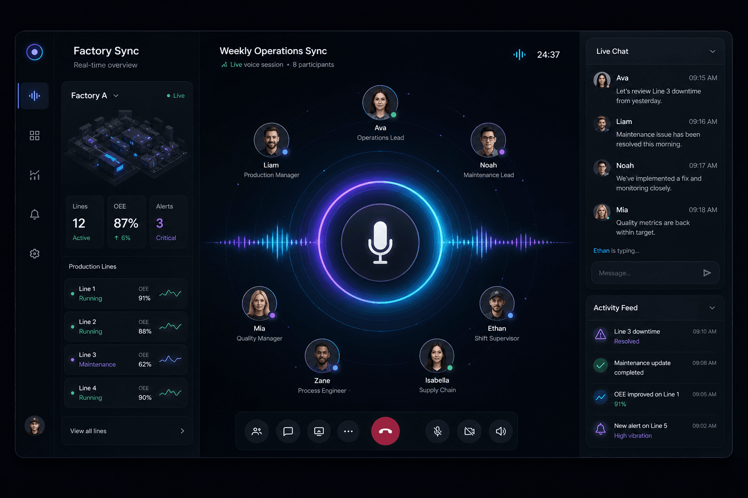 Sync in real time.
